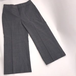 White House Black Market Gray Wool Crop Pants
